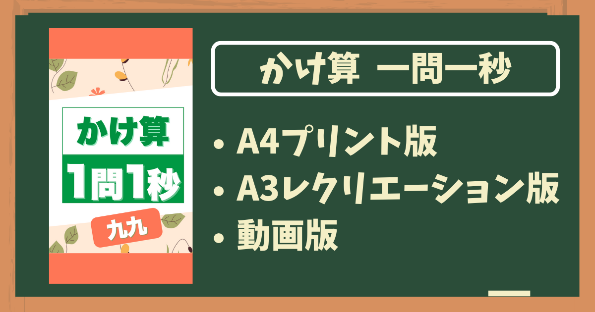 かけ算一問一秒アイキャッチ画像