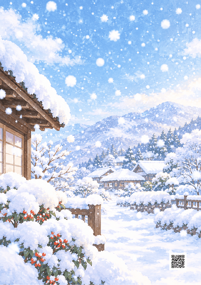 小林一茶の俳句のイメージイラストのサンプル画像